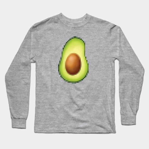 8bit Avo Long Sleeve T-Shirt by Fushiznick